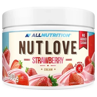 Allnutrition NUTLOVE Strawberry Cream Jahodový krém 500 g