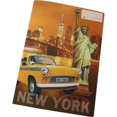 REAS PACK Školní sešit 440 s 3D motivem NEW YORK