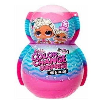 MGA LOL Surprise Color Change 2-in-1 Me & My Doll + Lil Sis