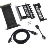 CableMod Универсален брекет и кабел за вертикален монтаж за видео карта CableMod PCIe x16, 1x DisplayPort, 1x HDMI кабел (CABLEMOD-ZURC-016) - ioncomputers