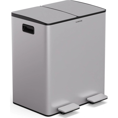 Klarstein EcoVista, s kompostérom, 40 l + 3 l/kôš + kompostér, Soft-Close KG28-40L-ss