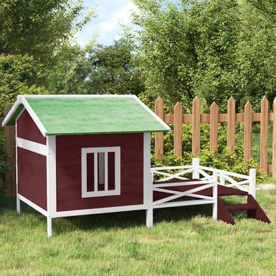 vidaXL Psí bouda moka 159 x 120 x 88,5 cm