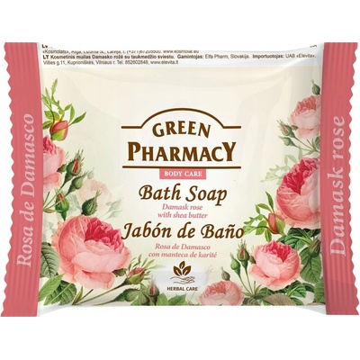 Green Pharmacy Damask Rose toaletne mydlo s bambuckym maslom 100 g