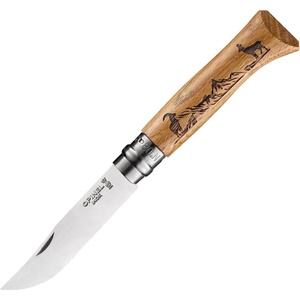 Opinel Сгъваем нож Opinel Animalia №8, острие 8.5 см, дива коза (002336-pe)