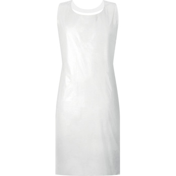 DELTA PLUS zástěra POLYETYLEN OTLOUŠŤCE 20 MIKRONŮ 100KS Bílá