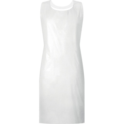 DELTA PLUS zástěra POLYETYLEN OTLOUŠŤCE 20 MIKRONŮ 100KS Bílá