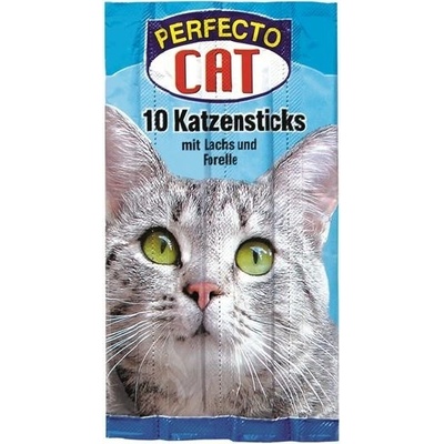 Perfecto Cat jerkys losos se pstruhem 10 ks