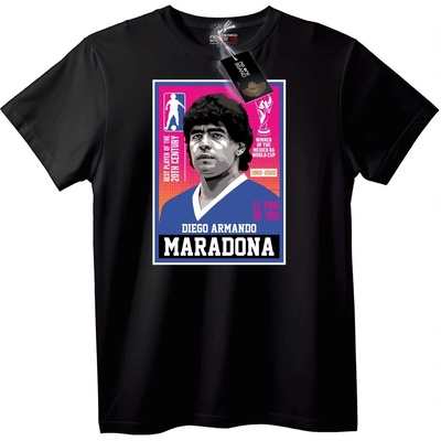 NOONEBRAND Тениска Диего Марадона Легенда - 3XL, White