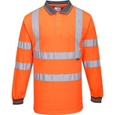 Fellowes Reflexní polokošile s dlouhým rukávem Hi-Vis oranžová 91567 XS