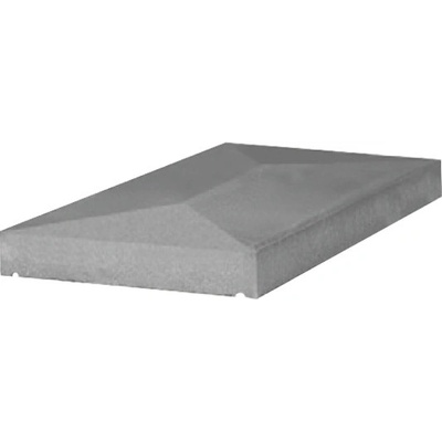 Stříška plotová hladká DITON sloupková 50 přírodní 500×500×75 mm