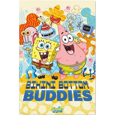 Plagát, Obraz - Spongebob Squarepants - Bikini Bottom Buddies, 61 × 91.5 cm