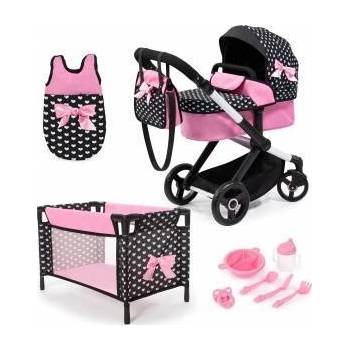Bayer Doll stroller XEO, crib, sleeping bag black with accessories 17060AB