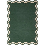 Flair Rugs Тъмнозелен ръчно изработен килим със смес от вълна 200x290 cm Rivo Wool - Flair Rugs (503119382672)