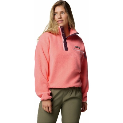 Columbia Helvetia II Cropped Half Snap Fleece ružová/fialová