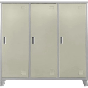 Carmen Метален шкаф Carmen CR-1605-3 JZ - сив / бежов (3580179_92) - tierradesign