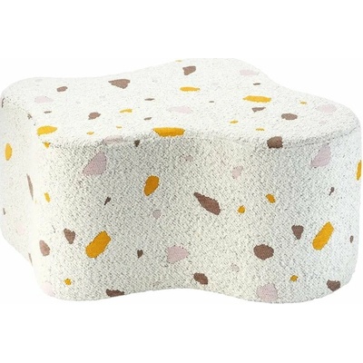 Wigiwama Terrazzo Cloud dětský puf bílá 56 cm, 25 cm, 46 cm