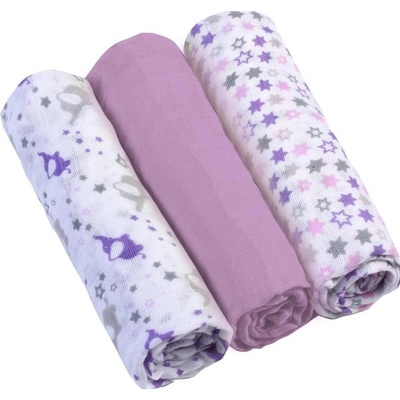 Baby Ono Pleny mušelínové Super soft Šedé 3 ks