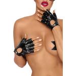 Noir Handmade F264 Powerwetlook Fingerless Gloves