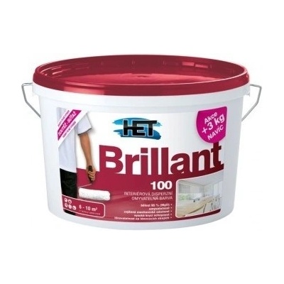 HET Brillant 100 mal. barva omyvatelná bílá 15+3kg