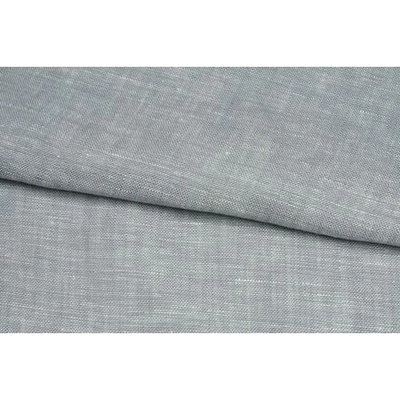 Žíhané lněné plátno, světle modré