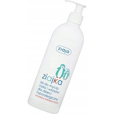 Ziaja Zajka detský hypoalergenní gél na umývanie 2v1 s pumpičkou 400 ml