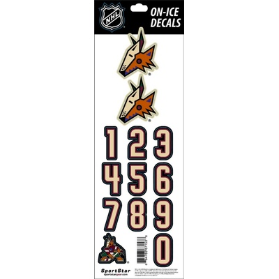 Sportstape ALL IN ONE HELMET DECALS - ARIZONA COYOTES - DARK HELMET