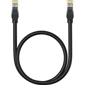 Baseus Мрежов кръгъл кабел Baseus RJ45, Cat. 5, 0, 5 м B00133206111-00 - черен (B00133206111-00_VZ)
