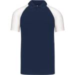Kariban k226 / Мъжка бейзболна поло тениска - тъмносиня/сива/бяла 4xl (20k22637614)