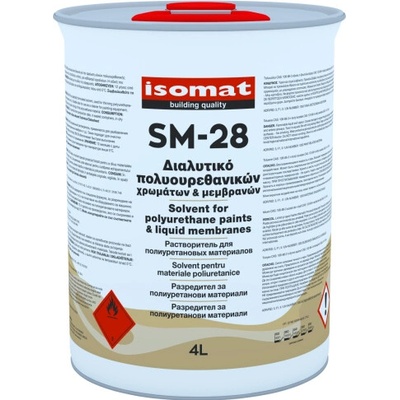 ISOMAT SM 28 - Rozpúšťadlo pre polyuretánové produkty Farba: Transparentná, Objem: 4 l