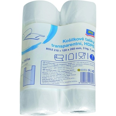 aro Taška košieľková 250 ks/3 kg rolka transparentná 2 ks