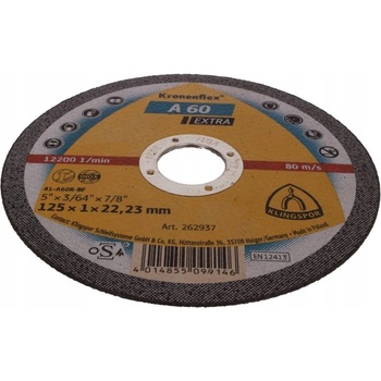 Klingspor Kotouč řezný 125 x 1 x 22,2 mm KLI262937