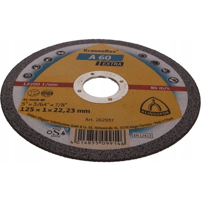 Klingspor Kotouč řezný 125 x 1 x 22,2 mm KLI262937