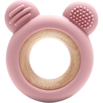 Lorelli Силиконова гризалка с бук Lorelli Premium - Мече, Deep Pink (10210910002)