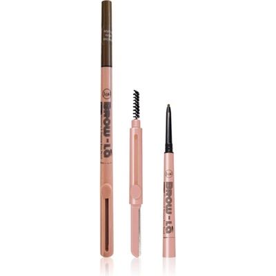 J. Cat Beauty Brow-LA молив за вежди с четка цвят 104 Rich Brown 0.08 гр