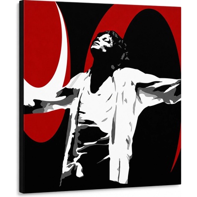 Ručne maľovaný POP Art obraz Michael Jackson - 60x60 cm