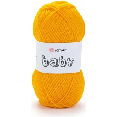 Yarn Art příze Baby 586 sytá žlutá