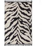 Flair Rugs Черно-бял килим 133x190 cm Esra Zebra - Flair Rugs (503119381652)