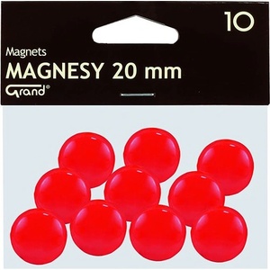 GRAND Магнит за маса GRAND 20 mm червен 10 броя 130-1688 (130-1688)