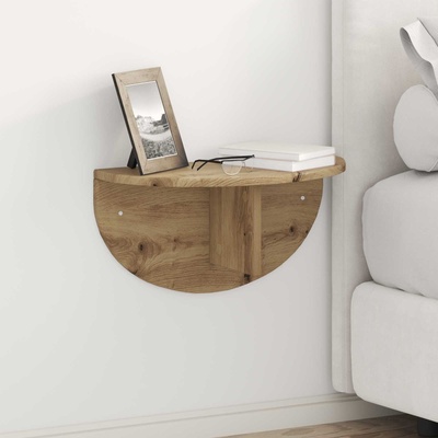 vidaXL Стенен рафт Дъб 48 x 24 x 24 см Инженерно дърво (891446)