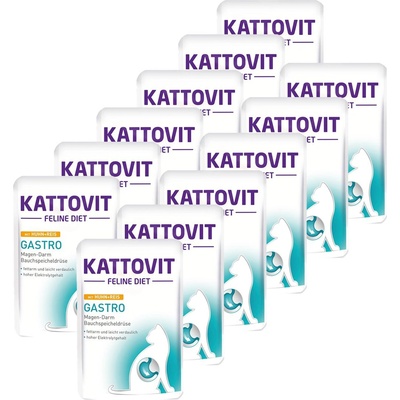 KATTOVIT Gastro пастет пиле + ориз 12 x 85 г