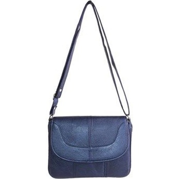 Jacket Club Дамска чанта от естествена кожа 2034l - Тъмносиня #321745 (321745_Тъмно синьо)