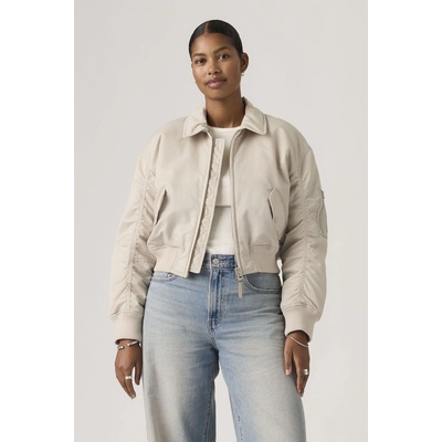 Levi's Bowie Cropped Bomber Jacket 005AQ-0002 Béžová
