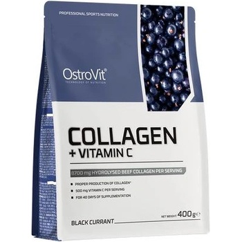 OstroVit Collagen + Vitamin C, касис, 400 g, OstroVit