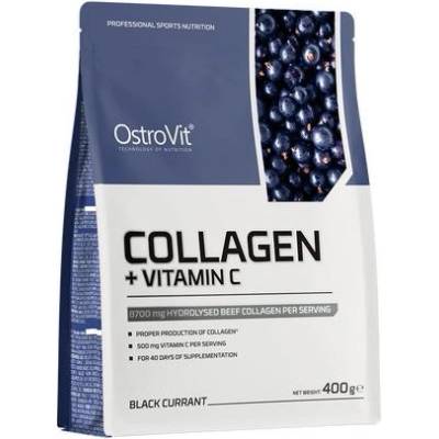 OstroVit Collagen + Vitamin C, касис, 400 g, OstroVit
