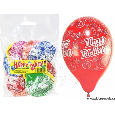 balónky HAPPY BIRTHDAY Happy-Party