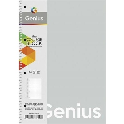 Shkolyaryk Spirálový sešit Genius Pastel čtverečkovaný mix A4 PP desky