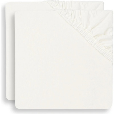 Jollein Napínacie prestieradlo 2 ks Ivory / Nougath 60x120