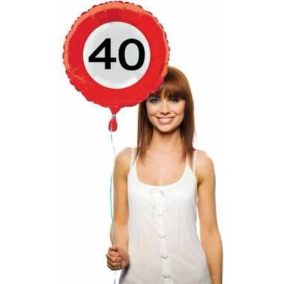 Foliový balónek kulatý s číslem 40 velikost 46 cm