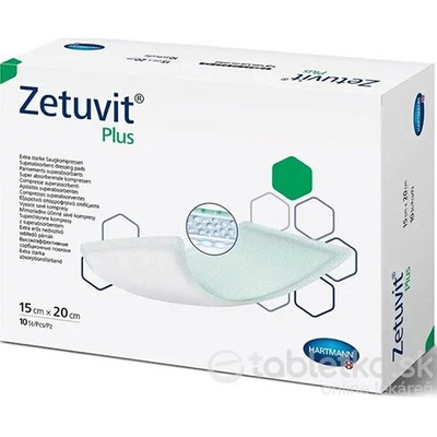 Zetuvit Plus kompres nasiakavý sterilný 15 cm x 20 cm 10 ks