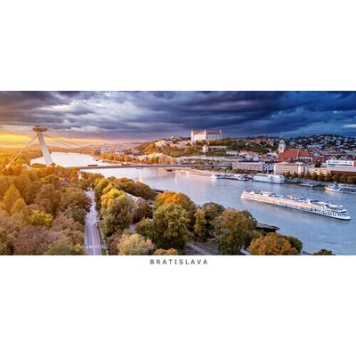 (A6) Pohľadnica panoráma Bratislava e22